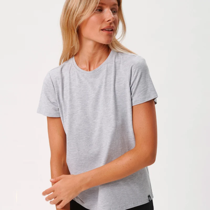 Graues Bambus-T-Shirt