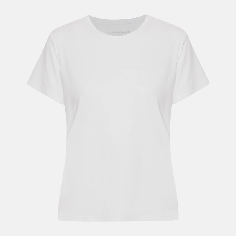 Weißes Bambus-T-Shirt