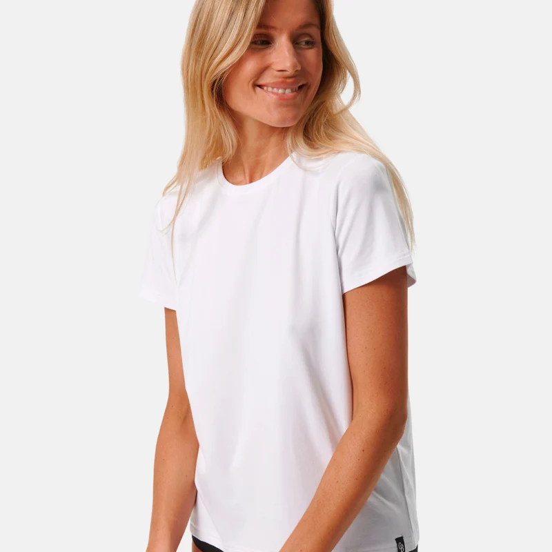 Weißes Bambus-T-Shirt
