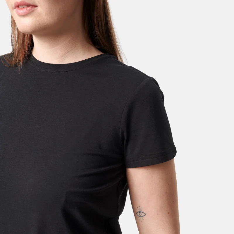 Schwarzes Bambus-T-Shirt