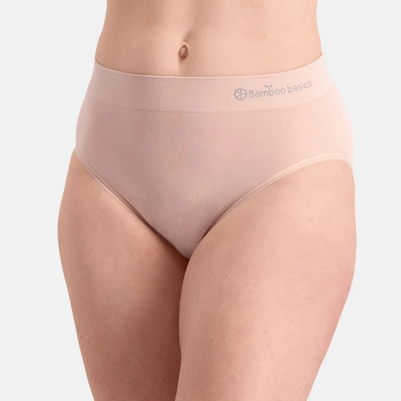 3er-Pack Rosa Bamboo Maxi-Slips