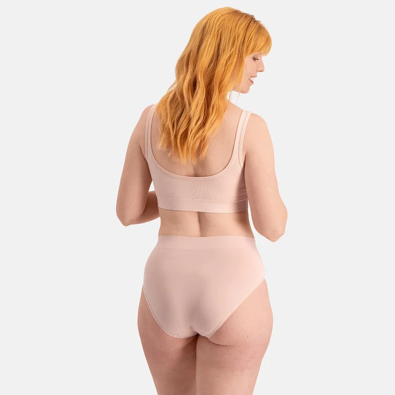3er-Pack Rosa Bamboo Maxi-Slips