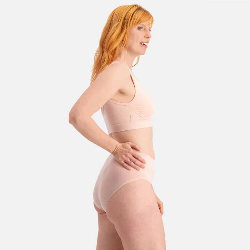 3er-Pack Rosa Bamboo Maxi-Slips
