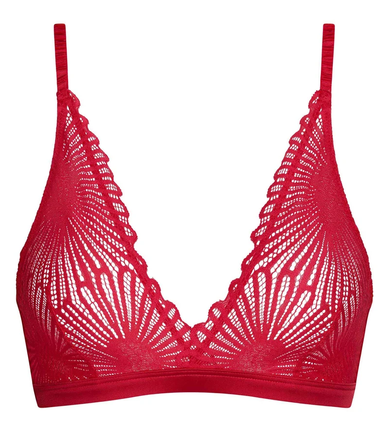 Triangel-BH ohne Bügel aus Spitze Rouge Chocolove