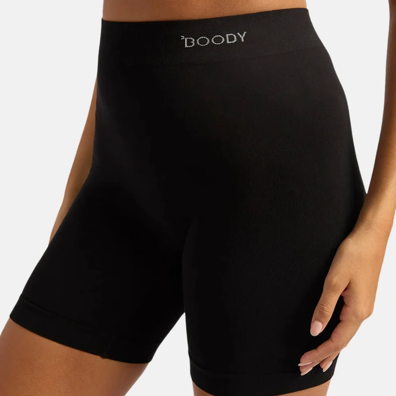 Schwarze Innenshorts aus Bambus