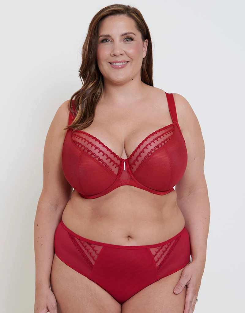 Adella Maia Full Cup Plunge Bra Red