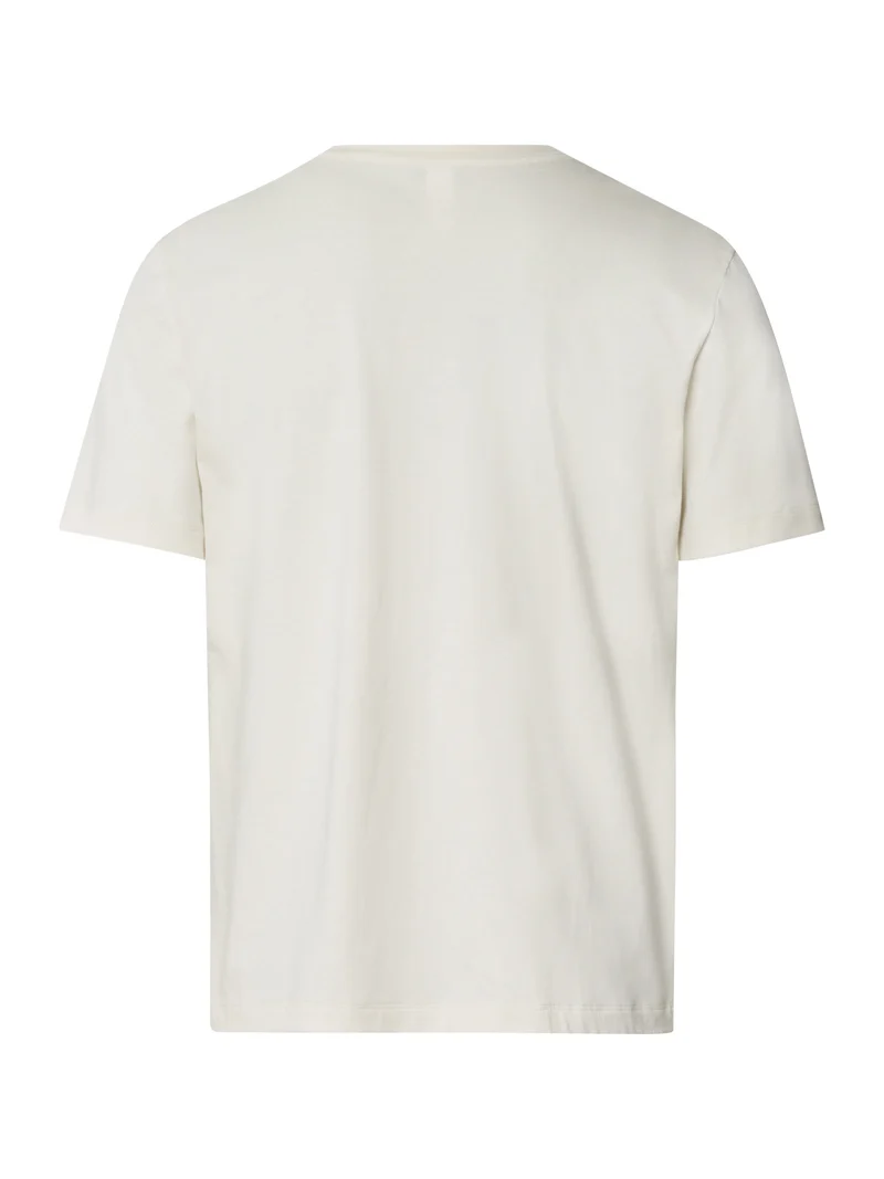 T-Shirt, V-Ausschnitt, LIVING SHIRTS, in Sommer-Farbe warm sand - Grösse L