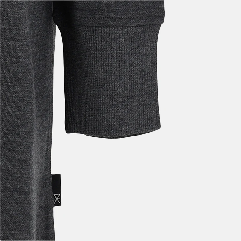 Dunkelgraues Kapuzenkleid aus Bambus