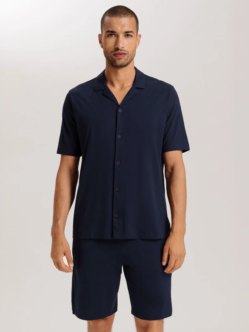 Kurzarm-Shirt mit Knopfleiste, NIGHT & DAY