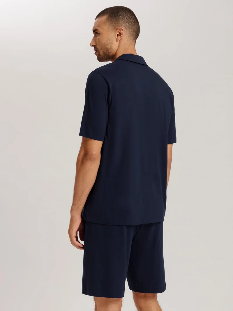 Kurzarm-Shirt mit Knopfleiste, NIGHT & DAY