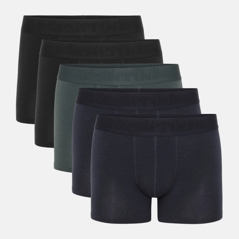 5er-Pack Bambus-Unterhosen in schwarz/grau/marine