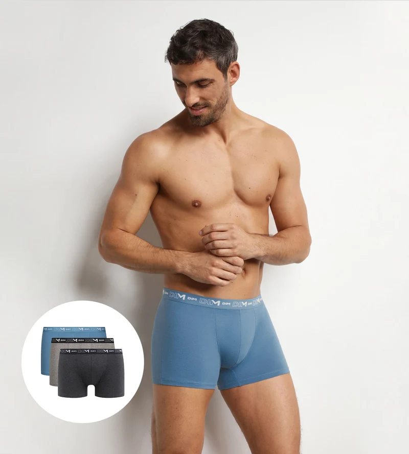 3er-Pack Boxershorts für Herren City Chiné Dim Coton Stretch