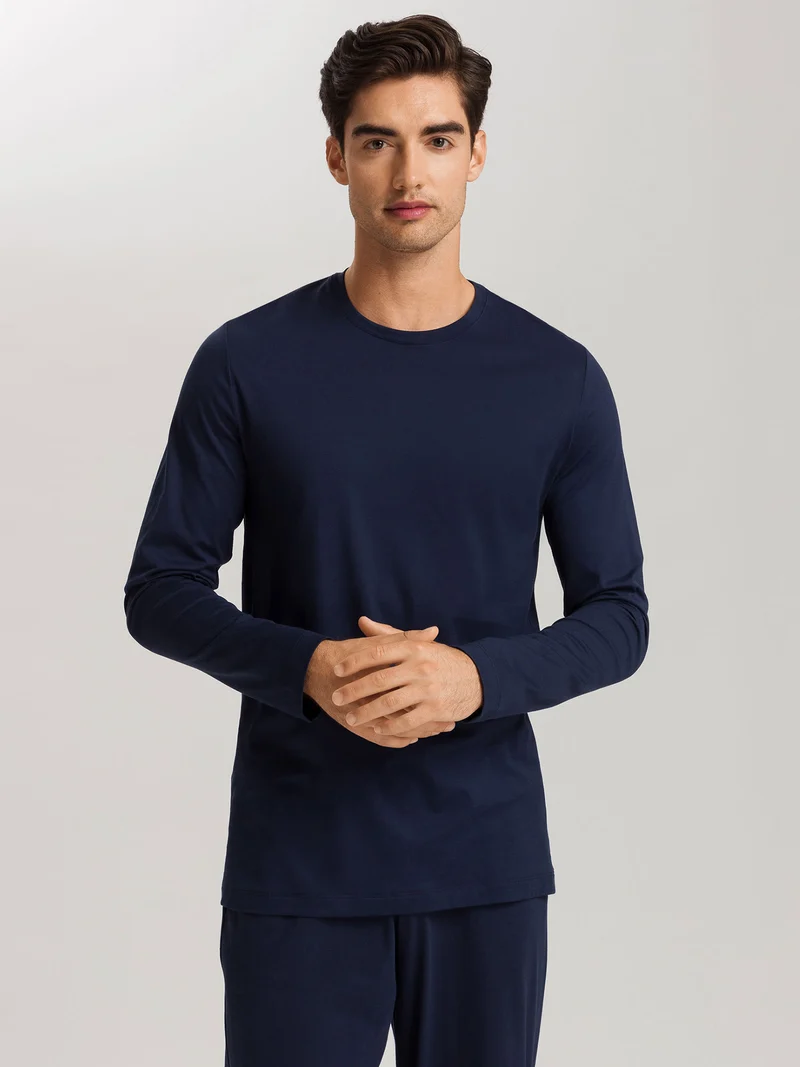 Shirt langarm, O-Neck, NIGHT & DAY