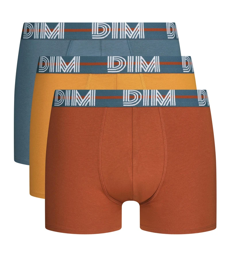 3er-Pack schwarze Boxershorts für Herren mit grafischem Bund Velours Powerful