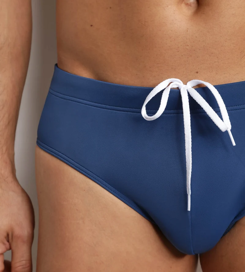 Badehose für Herren Slip Blau Denim Dim Swimwear