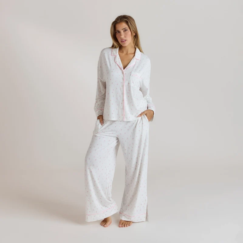 Modal Pyjama Shirt - Floral Print
