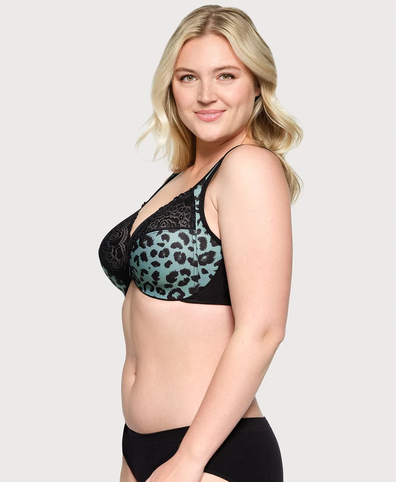 Front-Closure WonderWire Bra Centennial Leopard