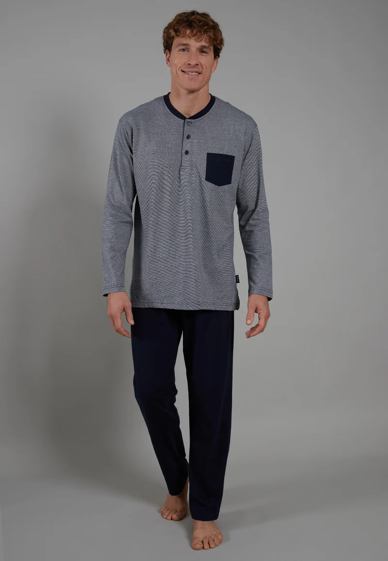 CECEBA Pyjama, 3-Knopf, offen navy blaze