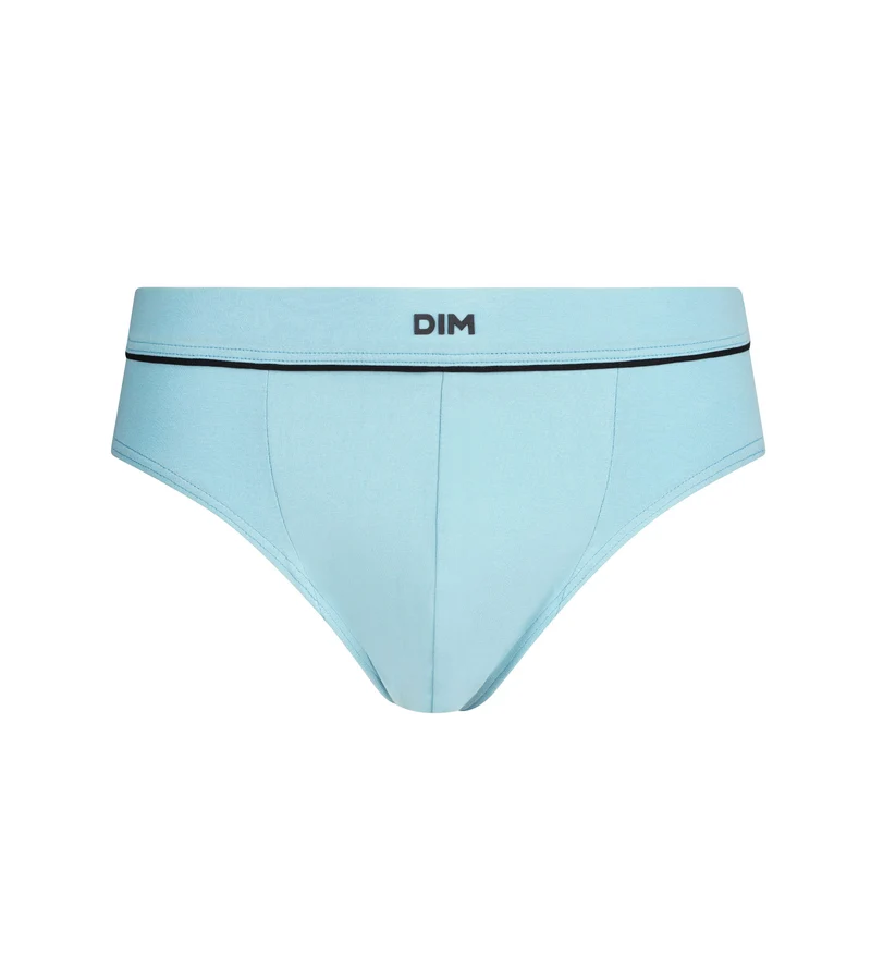Slip für Herren aus Baumwollmodal in Azurblau von Dim Gentleman