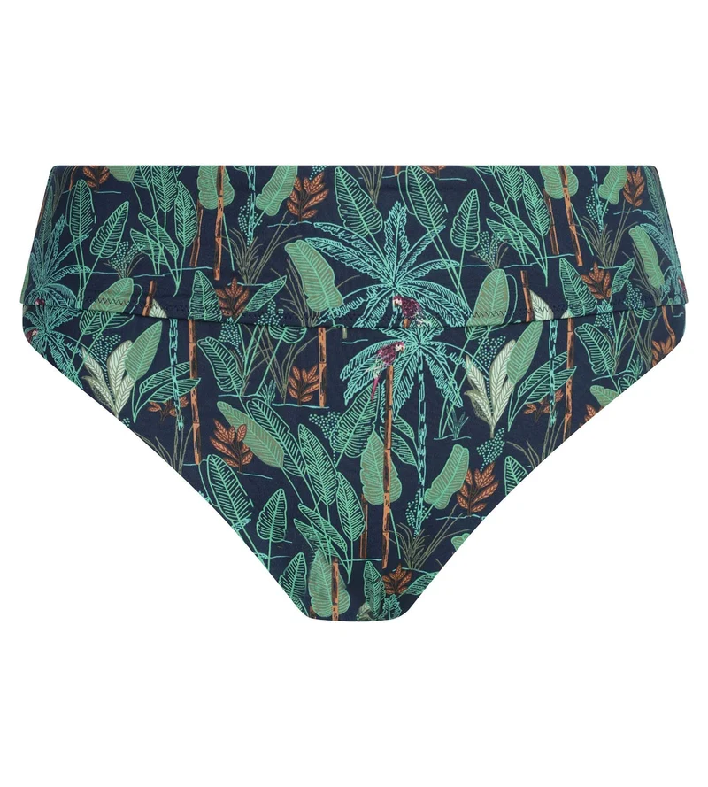 Hoch geschnittene Badehose mit tropischem Muster von Dim Swimwear