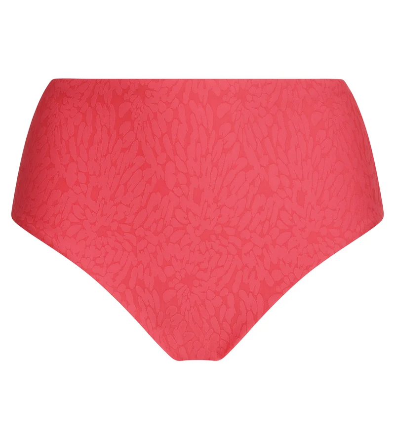 Hoch geschnittene Bikinihose mit Hibiskus-Motiv von Dim Swimwear