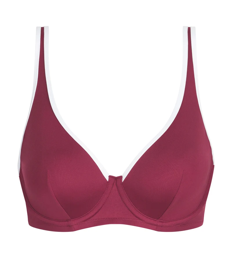 Bikini-Oberteil mit Bügeln Rot Dim Timeless