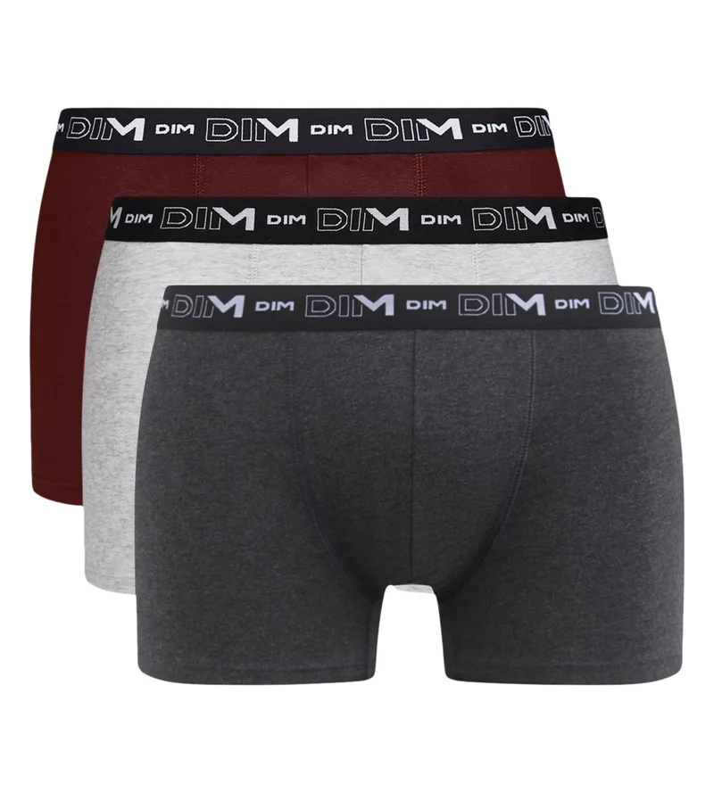 3er-Pack Boxershorts für Herren Cendre Dim Coton Stretch