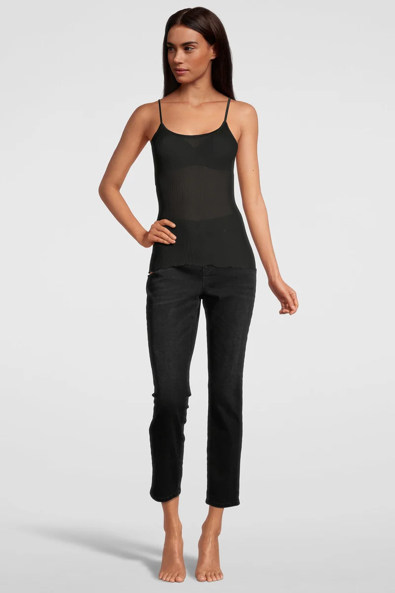 Spaghetti-Top PURE SILK