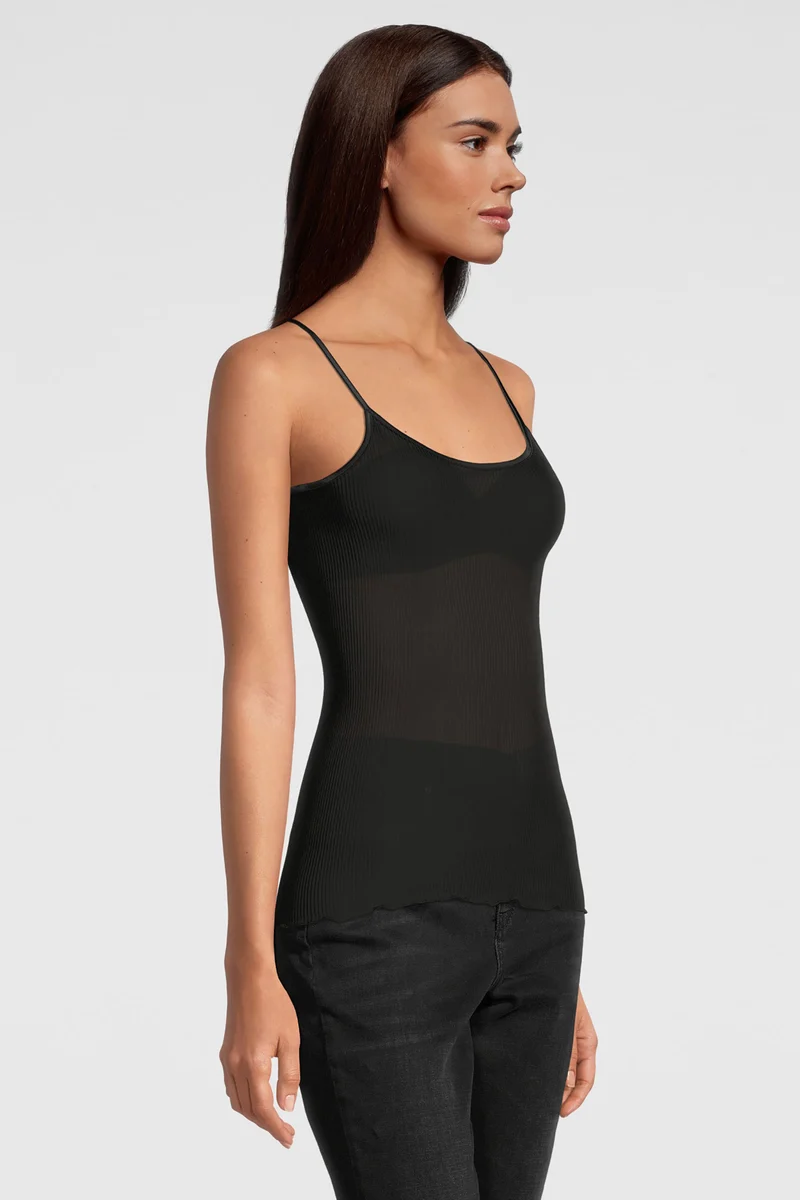 Spaghetti-Top PURE SILK