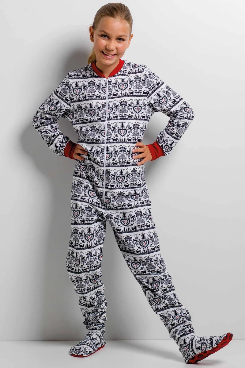 Füsschenpyjama, Jumpsuit für Kinder