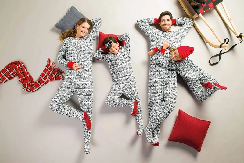 Füsschenpyjama, Jumpsuit für Damen und Herren