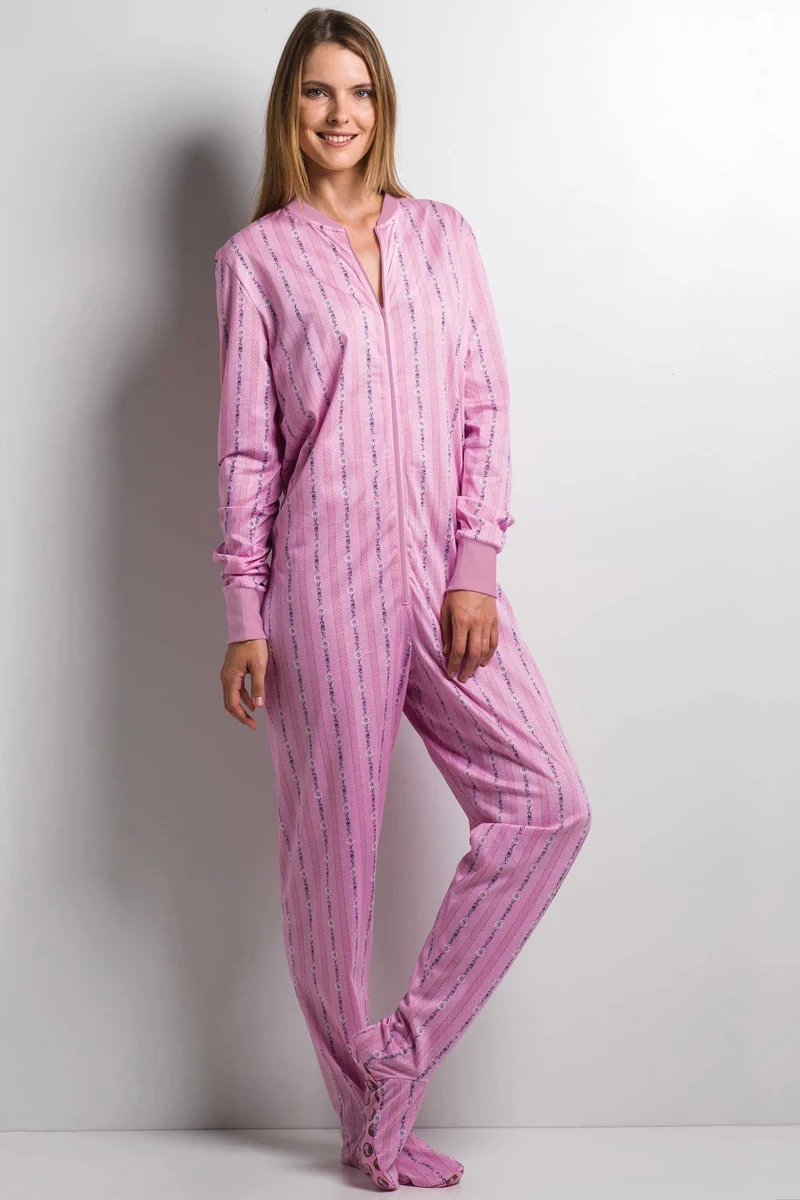Füsschenpyjama, Jumpsuit für Damen und Herren