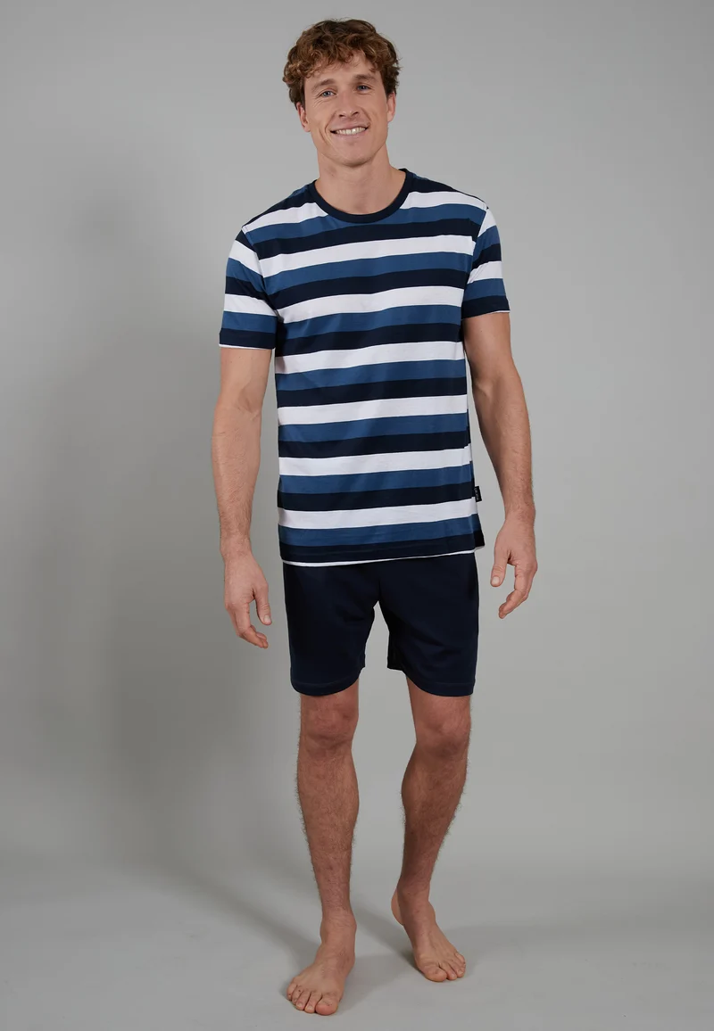 CECEBA Shorty, Rundhals blau-mittel-Ringel
