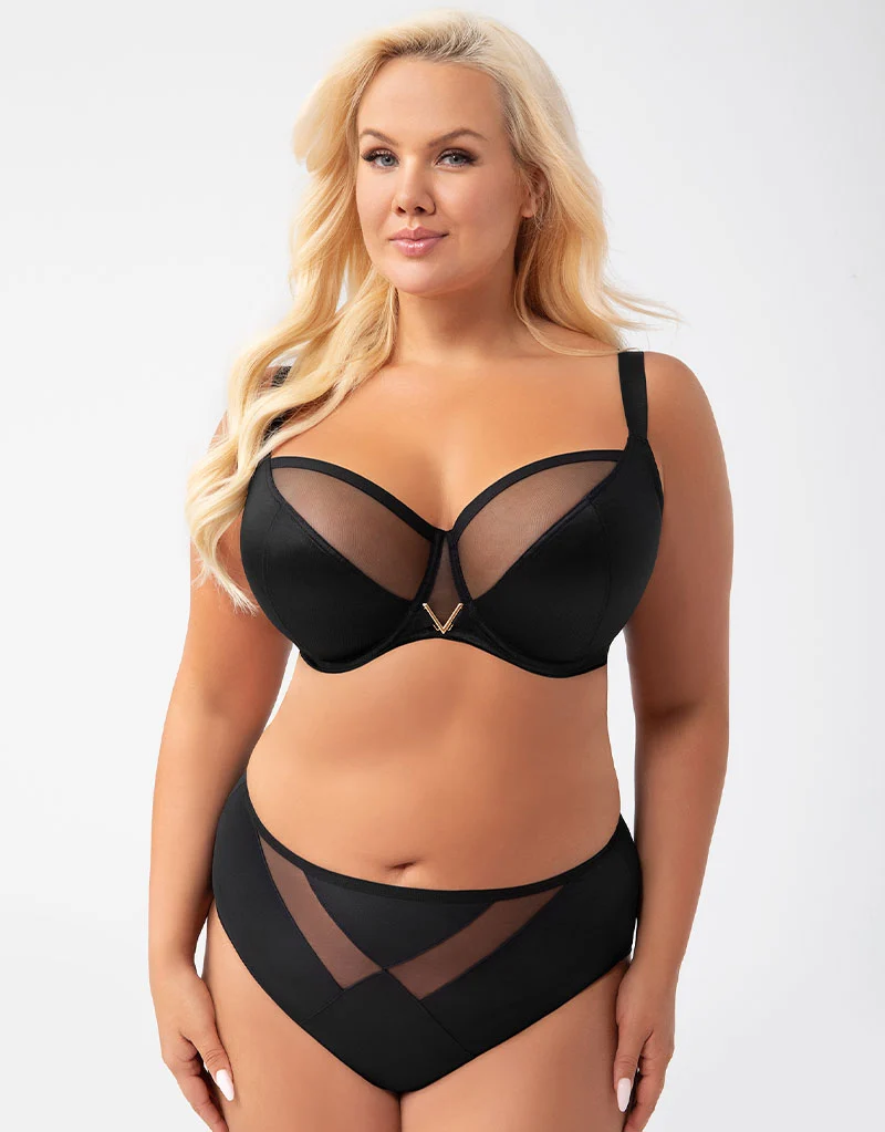 Gorsenia Vicky Balcony Bra Black