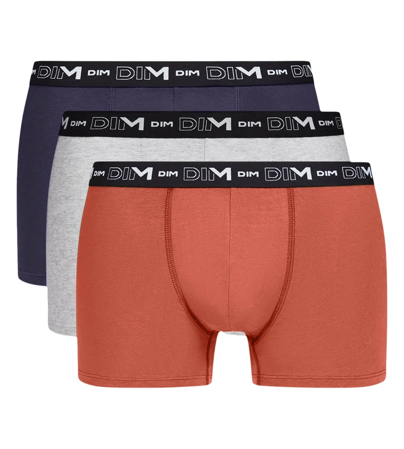 3er-Pack Boxershorts für Herren Hexagone Dim Coton Stretch