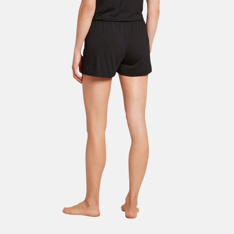 Schwarze Bambus-Nachtshorts