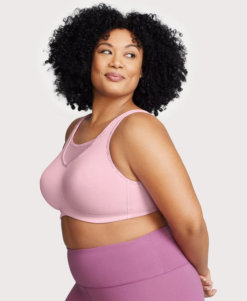 No-Bounce Camisole Sports Bra Parfait Pink