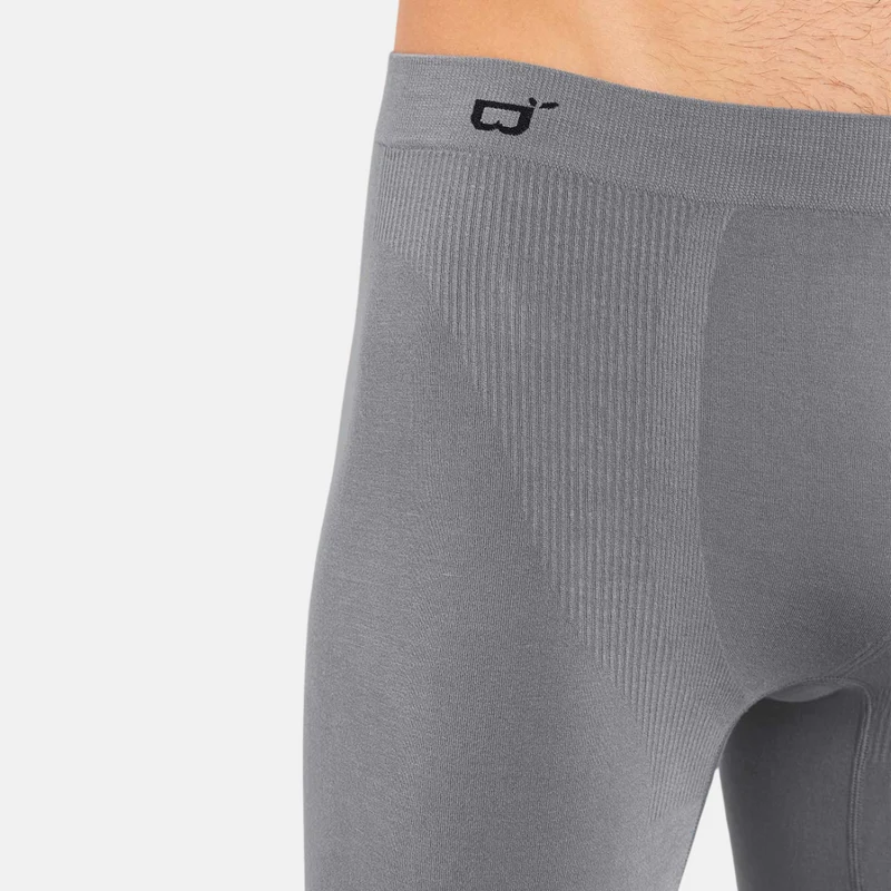 Graue Bambusunterhosen mit langen Beinen