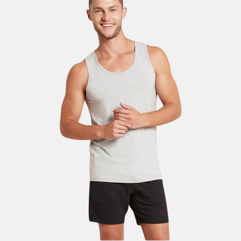 Graues Bambus-Tanktop