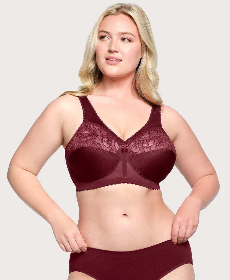MagicLift Original Support Bra Burgundy
