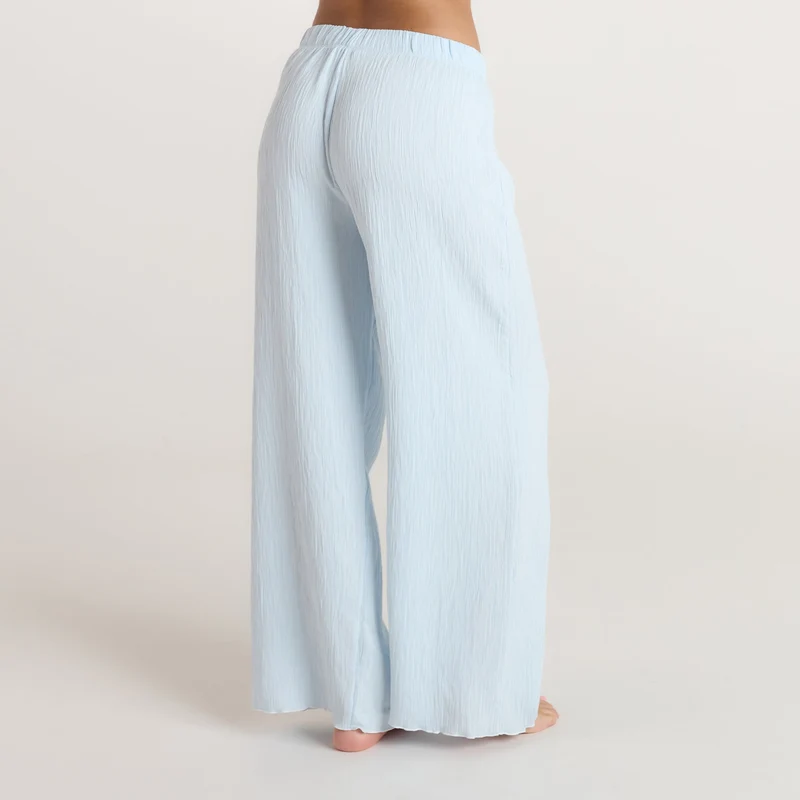 Crinkle Pyjama Bottoms - Blue