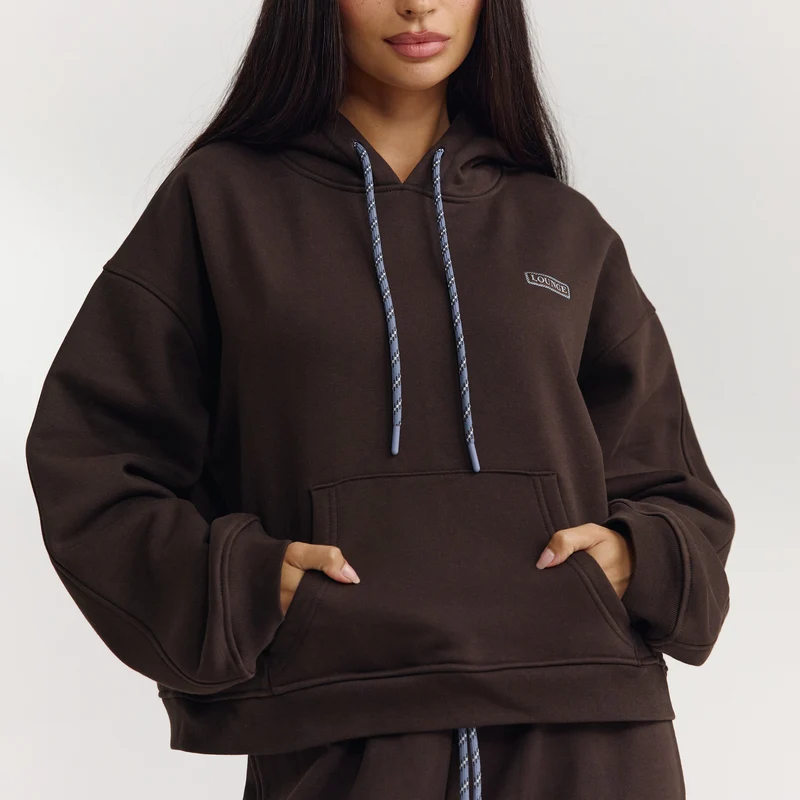 Oversized Hoodie - Dark Chocolate