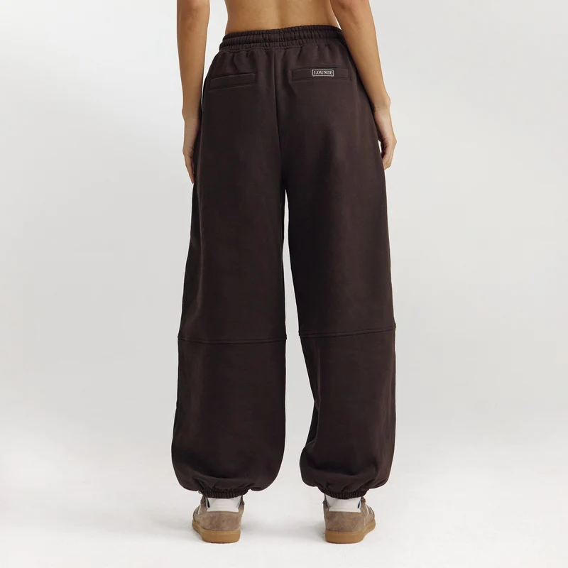Barrel Leg Joggers - Dark Chocolate