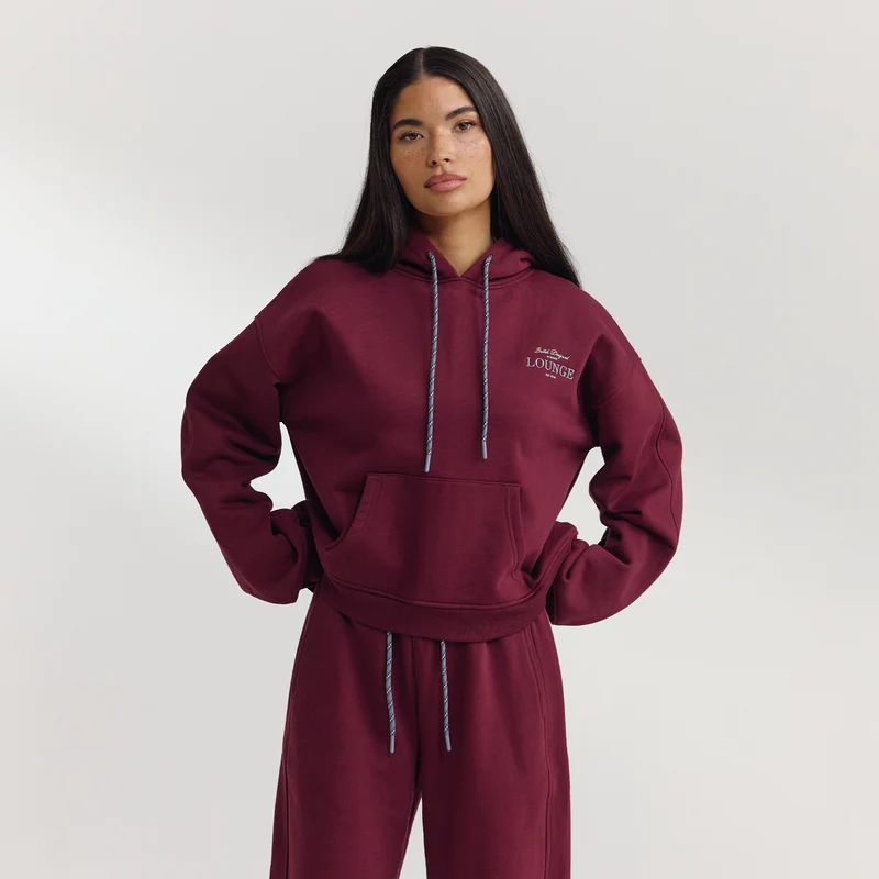 Oversized Hoodie - Cherry Lacquer