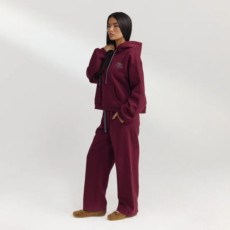 Oversized Hoodie - Cherry Lacquer