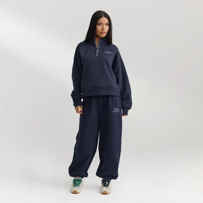 Quarter-Zip Jumper - Dark Blue