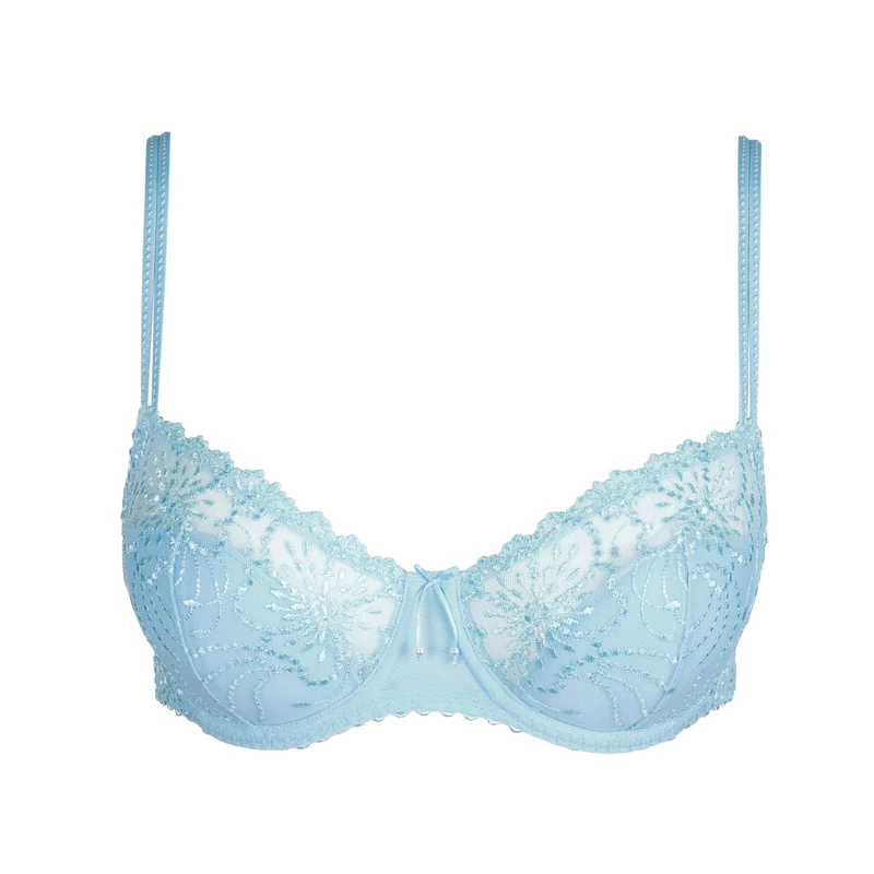 JANE Milky Blue halb unterlegter Balconette-BH