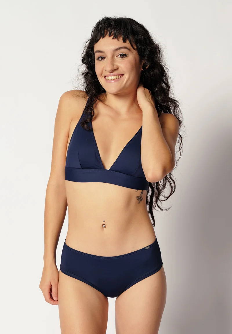Maritimemotion Triangle bikini top | cheeky navy 080865-08S548