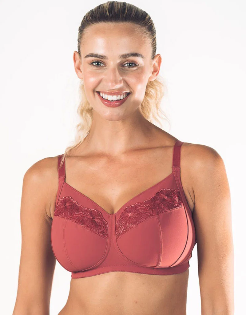 Royce Florentine Full Cup Non-Wired Bra Rouge Red