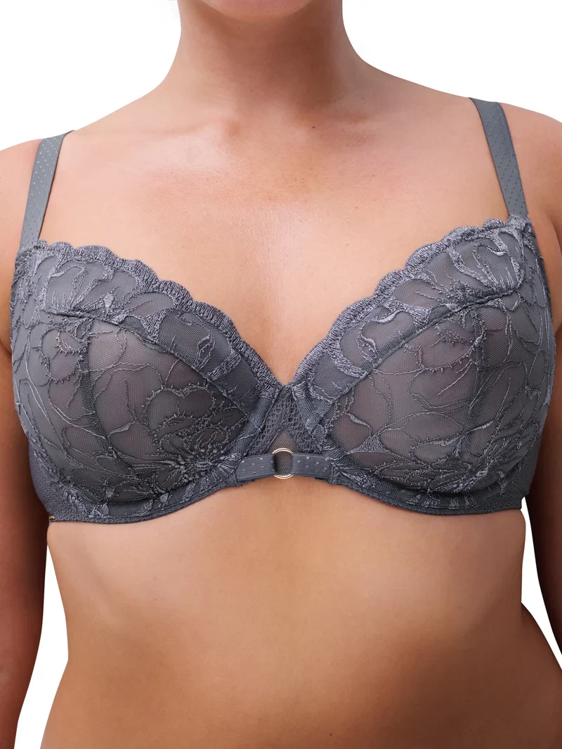 Chantelle – Fleurs-Bügel-BH, elegant grau